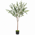Árbol de Olivo Artificial 180 cm Verde con Maceta