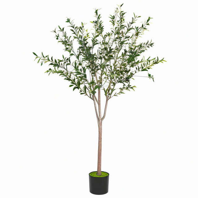 Árbol de Olivo Artificial 180 cm Verde con Maceta