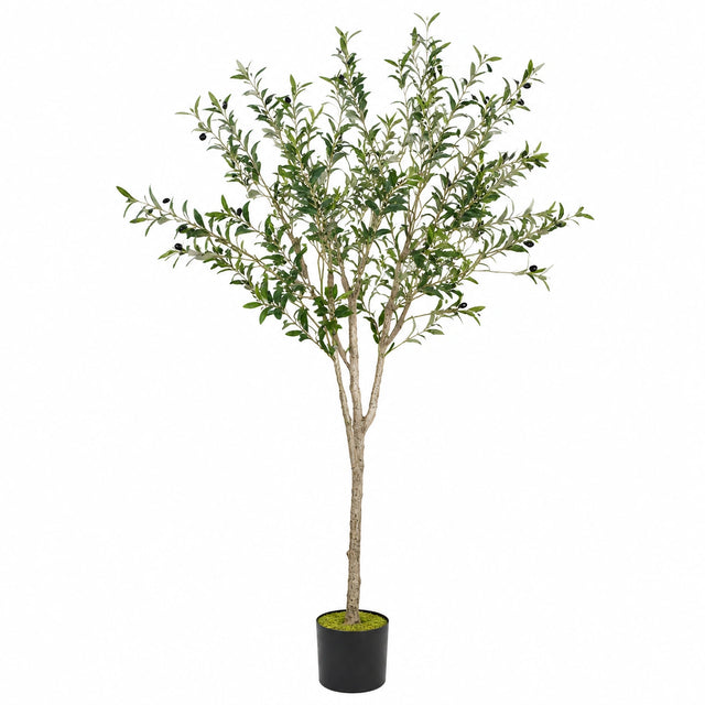 ¨¢rbol de Olivo Artificial 180 cm Verde con Maceta