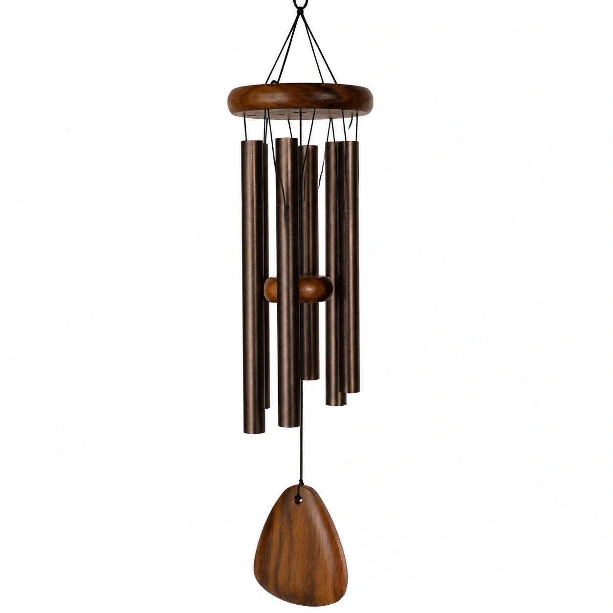 Campana de Viento Exterior Marr¨®n con Sonido Suave