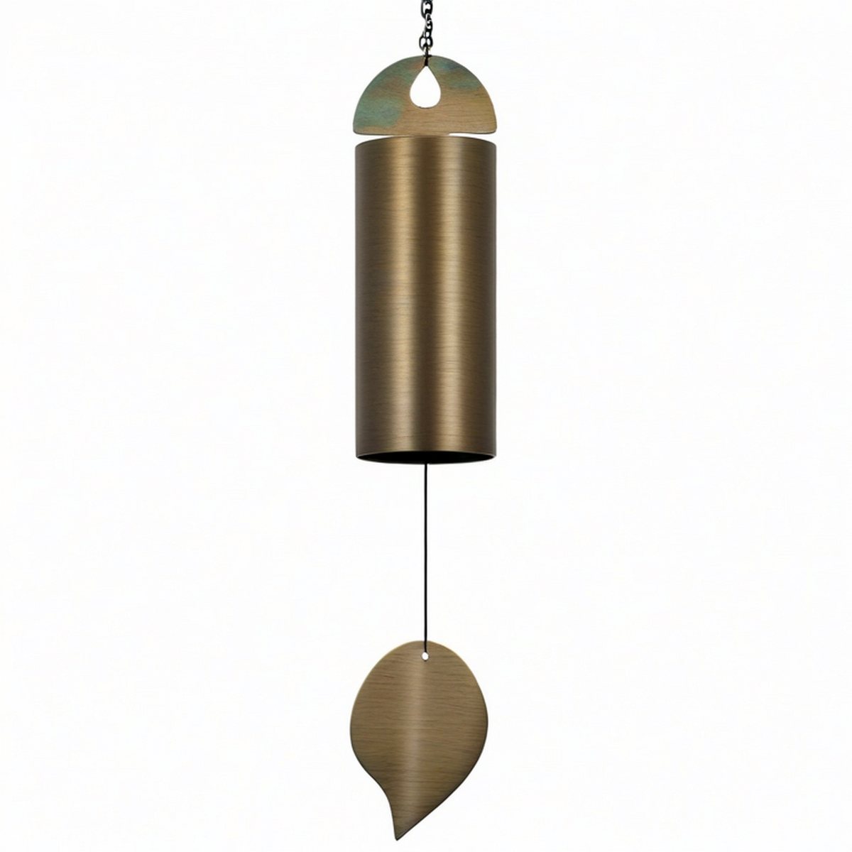 Campana de Viento Cilíndrica de Bronce para Exterior e Interior
