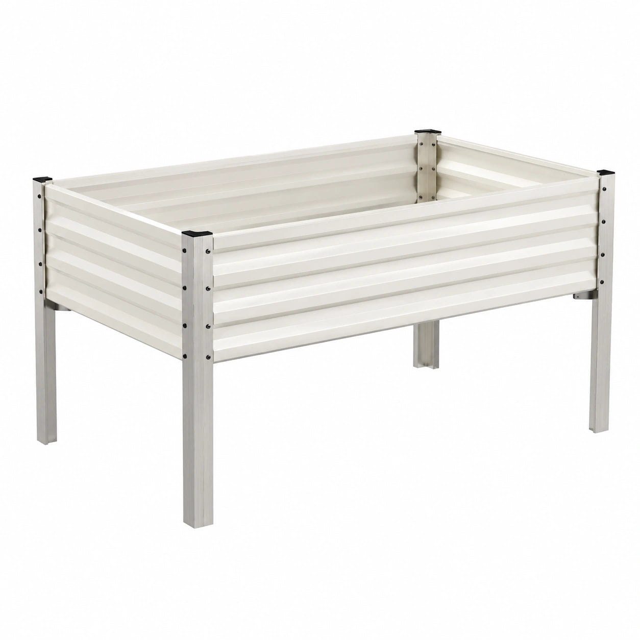 Cama Elevada de Metal para Jard¨ªn en Color Crema