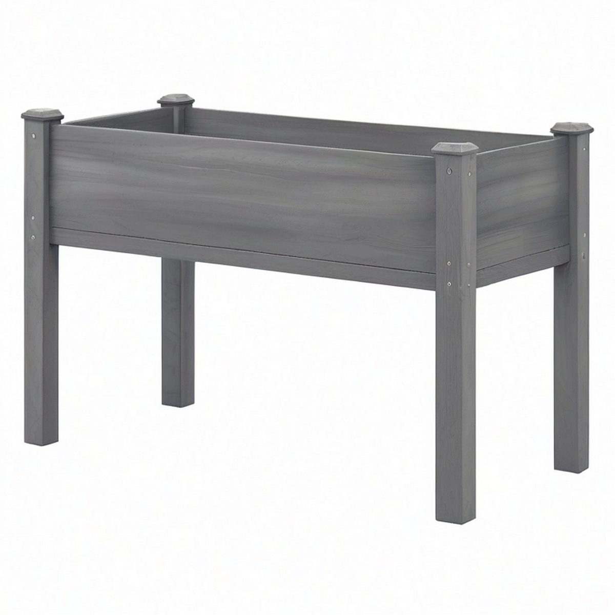 Jardinera Elevada para Exterior 90x40x80 cm Gris