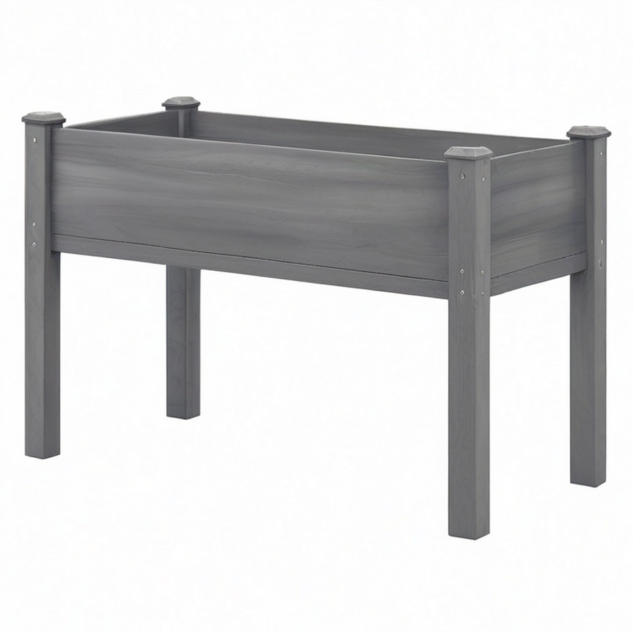 Jardinera Elevada para Exterior 90x40x80 cm Gris