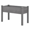 Jardinera Elevada para Exterior 90x40x80 cm Gris