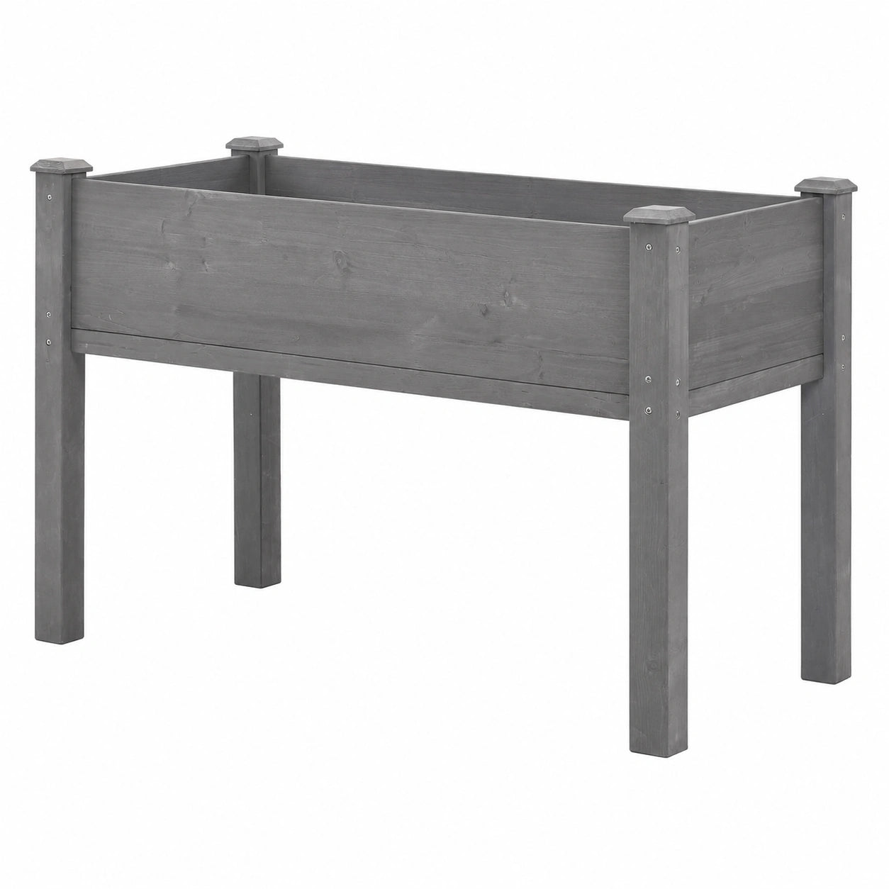 Jardinera Elevada para Exterior 90x40x80 cm Gris