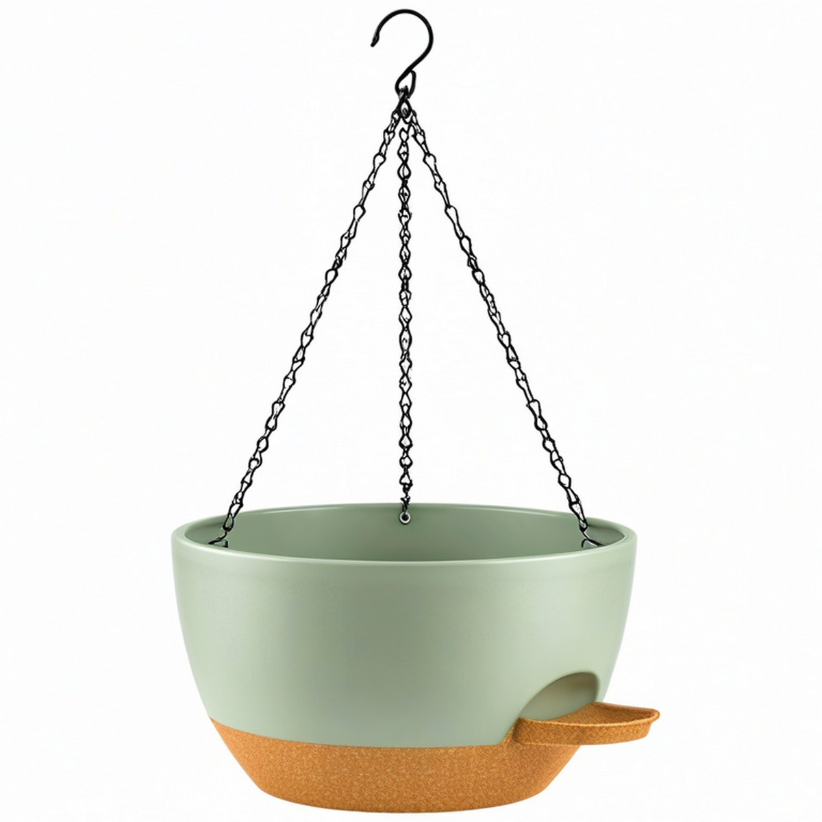 Maceta Colgante Verde y Marrón 25 cm