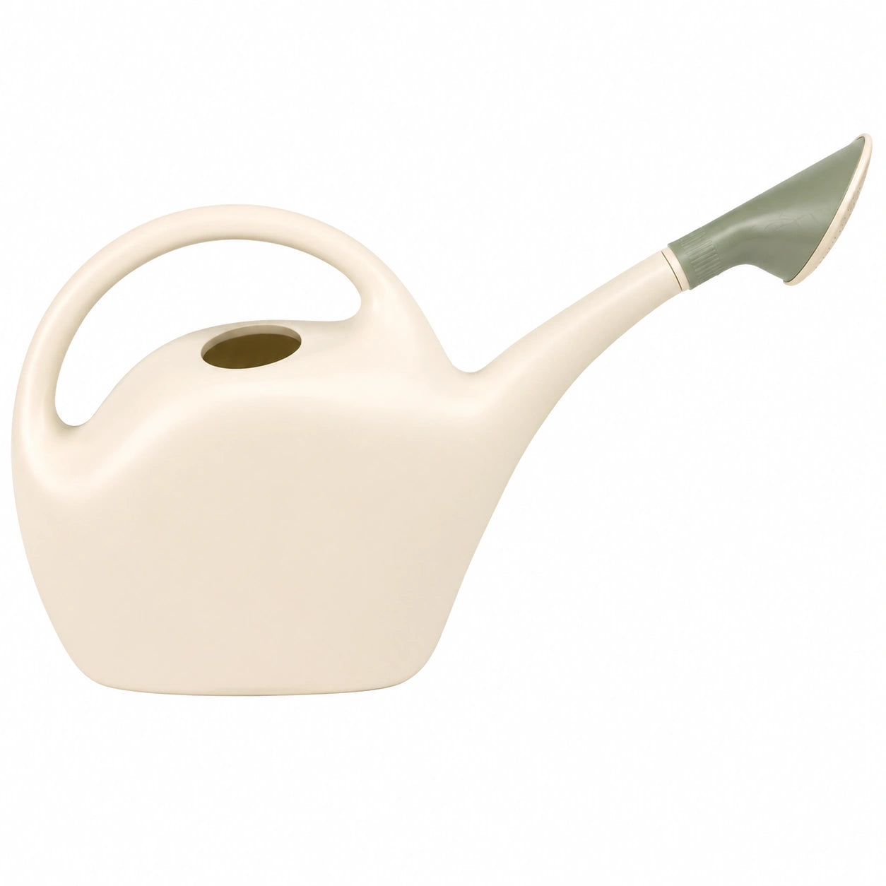 Regadera Beige Verde 2L con Boquilla Desmontable